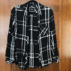 Rails Black and White Flannel